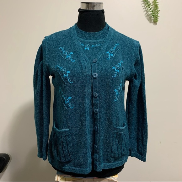 Lavena Anthropologie Sweater And Matching Vest - Picture 7 of 15